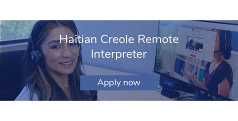 haitian creole interpreter jobs from home